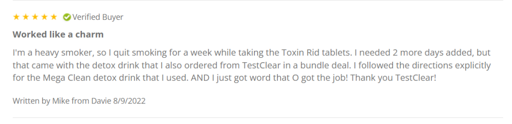 Toxin Rid 5 Day Review